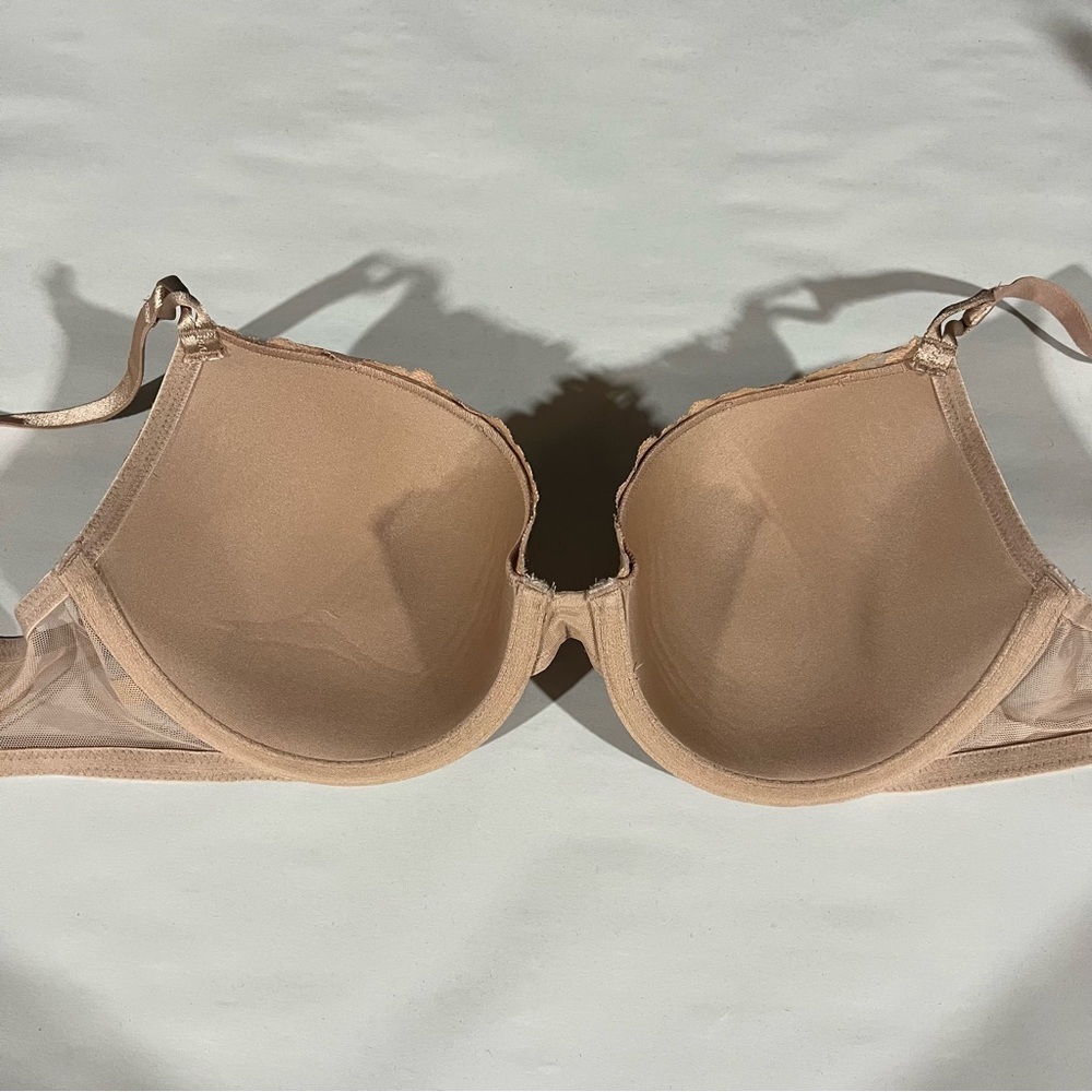 Victoria's Secret Set of Two Lace Demi Bras - Navy and Tan 36C - Picture 3 of 13